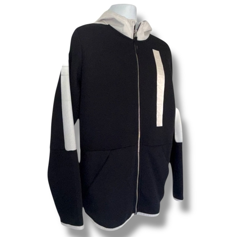 Under Armour Pursuit Zip Hoodie Black/White Size - Large (Loose Fit) - Picture 4 of 13
